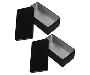 Homoyoyo 2 Piezas Caja de Té de Hojalata Lata de Almacenamiento Decorativa Caja de Obsequio para Bodas Recuerdos de Fiesta para Dinero Estilo Vintage Hermética y Resistente