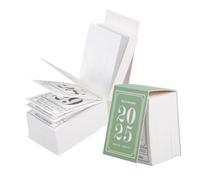 Homoyoyo 2 Piezas Calendario de Sobremesa Pequeño Diseño Mini Tear-off Diario Papel Grueso Resistente Decoración Creativa para Oficina y Hogar Agenda Organizadora Compacta