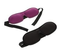 Homoyoyo 2 Piezas Capucha Ojos Antifaz Para Dormir Antifaz Efecto De Memoria Portátil Para Uso Nocturno Oficina Negro y Morado Cubierta Para Dormir Cómoda