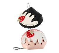 Homoyoyo 2 Piezas Cartera Mini Helado Llave pequeña Monedero para Mujer Bolsa de la Cartera Billetera estetica Chicas Monedero pequeño Lindas Carteras para Mujer Hardware