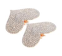 Homoyoyo 2 Piezas clips de zapatos de amor joyas de zapatos clips de lazos de zapatos para mujeres pinzas para decorar zapatos clips de flores para zapatos Aleación de zinc Rose Gold