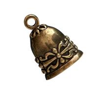 Homoyoyo 2 Piezas Colgante Campana de Latón Retro Diseño Creativo DIY para Llavero y Adornos Estilo Vintage Atractivo para Manualidades y Decoración