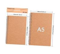 Homoyoyo 2 piezas Cuadernos de Planificación Diaria Notas y Diario Vintage Libretas de Escritura para Organización y Registro de Experiencias Portátiles y Prácticos para Uso Diario