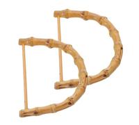 Homoyoyo 2 Piezas De Asas De Madera y Bambú Para Bolsos Hechos a Mano - Ideales Para Reemplazo y Bricolaje En Accesorios De Moda