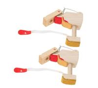Homoyoyo 2 Piezas de Culatas de Martillo de Piano Vertical de Madera Caqui para Reparación de Teclados Accesorios para Piano Partes Traseras Suministros para Afinación y Mantenimiento