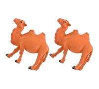 Homoyoyo 2 Piezas de Figuras de Camellos de Plástico Artesanal Pequeñas Adornos de Camello Diminuto para Decoración de Micro Paisaje y Jardín Adecuado para Escritorio y DIY