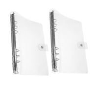 Homoyoyo 2 piezas de PVC para Cuaderno Funda Protectora de Planificador con Anillas para Organización Casa y Oficina