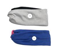 Homoyoyo 2 Piezas Diadema Colorida Forma De Cruz Paquete Aros Cabello Cinta Cabello Botón Para Usar Mascarilla Para Actividades Al Aire