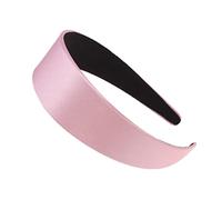 Homoyoyo 2 piezas Diademas Anchas de Satén para Mujer Color Accesorios Elegantes para Fiestas y Celebraciones para Cumpleaños y Cosplay Rosa