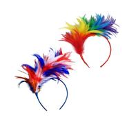 Homoyoyo 2 Piezas Diademas de Coloridas Banda Elástica Ligera y para Halloween y Fiestas de Disfraces Accesorios de Tocado Vintage para Mujer