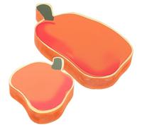 Homoyoyo 2 Piezas DIY Pumpkin Decor PVC Material Halloween Table Ornaments Fall Thanksgiving Blank Cutouts