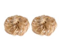 Homoyoyo 2 piezas Extensiones de Moño Sintético para Pelo Paquete Banda Elástica Postizos de Moño Desordenado para Peinados Voluminosos y Cómodos Eventos y Uso Diario