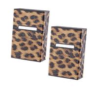 Homoyoyo 2 piezas Funda Protectora para Cigarrillos Estuche de Resistente al Desgaste Almacenamiento Portátil de PU y Diseño Compacto y Práctico para