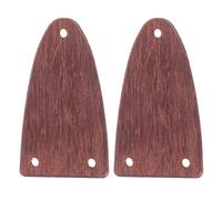 Homoyoyo 2 Piezas Fundas de Madera Semioval para Varilla de Armadura de Guitarra Eléctrica y Ukulele, Accesorios para Mejorar Calidad Tonal Compatibilidad Versátil