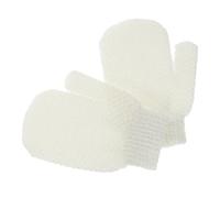 Homoyoyo 2 piezas Guantes Exfoliantes para Cuerpo Manoplas de Toalla Esponjosa Duraderas Limpieza Profunda Suave para Baño y Ducha Diseño Ergonómico para Hombres y Mujeres