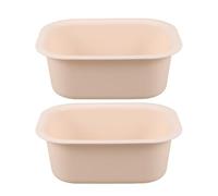 Homoyoyo 2 Piezas Lavabo para Cambiador de Bebés, Lavabo para Ñiño, Rectangular, Blanco, Pp, Ligero y Fácil de Limpiar, para Baño y Lavandería