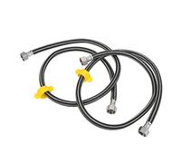 Homoyoyo 2 piezas Manguera Flexible Inoxidable para Grifo Conector Doble Trenzado Línea de Suministro Alta Presión para Inodoro y Calentador Resistente y Antiexplosión