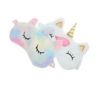 Homoyoyo 2 piezas Máscara de Ojos Transpirable de de Peluche con Diseño Creativo para Dormir para Mujeres y Bloqueo de Luz para y Cómodo