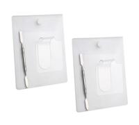 Homoyoyo 2 piezas Paletas Acrílicas Transparentes para Mezcla de Maquillaje con Espátulas de Unidades Ergonómicas y Portátiles para de Uñas y Cosméticos Profesionales