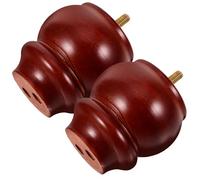 Homoyoyo 2 Piezas Patas de Madera Maciza sin Terminar para Muebles Diseño Sólido para Sofá Armarios y Sillas Montaje Fácil y Superficie Lisa