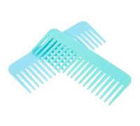 Homoyoyo 2 Piezas Peine de Dientes Anchos para Desenredar Cabello Mango Duradero Diseño Ergonómico y Portátil para Cabello Rizado y Frágil Casa o Viaje