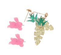 Homoyoyo 2 Piezas Pendientes de Pascua colgante de oreja de conejo Pendientes de conejo para niñas Pendientes de vacaciones de maestros colgante de la oreja de Acrílico