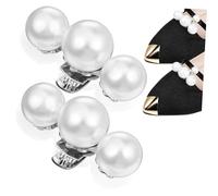 Homoyoyo 2 Piezas Pinzas Para Zapatos De Mujer Hebilla De Zapato De Perlas Decoración De La Boda Pinzas Para Zapatos De Perlas Accesorio Clips De Zapatos Hola Mamá Silver