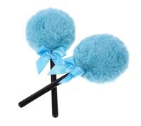 Homoyoyo 2 Piezas Puff Maquillaje Facial Suave para Polvo Suelto y Mineral con Diseño Creativo y Mango Cómodo para Mujeres