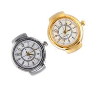 Homoyoyo 2 Piezas Reloj De Anillo Digital Hombres Relojes De Dedo Anillos De Reloj De Dedo Relojes Creativos Reloj De Dedo Decorativo Reloj De Novedad Reloj Decorativo Para Dedo Aleación