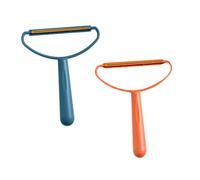 Homoyoyo 2 piezas Removedor Pelusas Portátil Herramienta Ergonómica Antideslizante para Eliminar Pelo de Mascotas Polvo y Pelusa sin Dañar Ropa Accesorios Azul y Naranja
