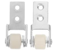 Homoyoyo 2 Piezas Ruedas para Puertas Correderas de Nylon Blanco Polea Deslizante Silenciosa y Resistente para Muebles y Puertas Corredizas de Armario