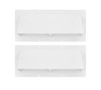 Homoyoyo 2 Piezas Salida de Ventilación, Cubierta de Plástico Color Blanco | Repuesto para Conducto de Campana y Ventilación de Ducha, Diseño Minimalista, Protección Duradera para Rv
