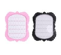 Homoyoyo 2 piezas Tablero de Exhibición de Uñas Falsas Herramienta de para Salón con Diseño Elegante y Duradero para Mostrar Esmaltes y Colores la Exhibición de Uñas