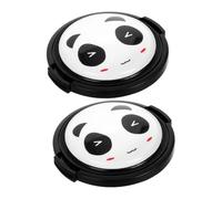 Homoyoyo 2 Piezas Tapa para Lente de Cámara con Diseño de Panda Resistente Rayaduras Protector de Duradero Accesorio Esencial para Cámaras