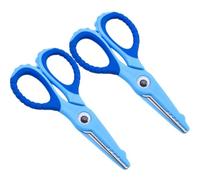 Homoyoyo 2 Piezas Tijeras Pequeñas de Seguridad para Estudiantes Diseño Ergonómico y Borde Suave, Ideales para Manualidades DIY y Uso Escolar, Material Plástico y Metal Ligero