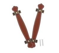 Homoyoyo 2 Piezas Tiradores de Cajón Vintage de Aleación de Zinc con Asa de PU de Manijas para Puerta y Gabinete Color Marrón Fáciles de Instalar y Duraderas para Muebles y Cocinas