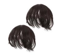 Homoyoyo 2 Piezas Toppers para Cabello Corto Sintético para Mujer Ligeros y Naturales para Aumentar Volumen y Cobertura Clip In para Cabello Fino de Unidades