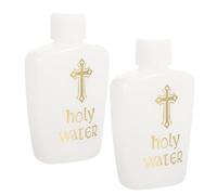 Homoyoyo 2 Piezas Unidades Botellas de Plástico con Tapa para Agua Consagrada y Perfume Frascos Rellenable para Aromaterapia y Rituales Religiosos Envases Pequeños para Líquidos y Esencias