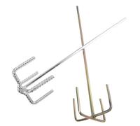 Homoyoyo 2 piezas Varilla Batidor Hexagonal Acero para Taladro Mezclador Pintura y Mortero para Bricolaje y Accesorio Resistente y Reciclable para Mezcla sin Burbujas Reutilizable