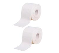 Homoyoyo 2 rollos Toallitas Faciales Desechables de Algodón Toallas Limpias de Doble Uso Seco y Húmedo para Maquillaje y Limpieza Profunda Diseño de Perlas Cruzadas para Piel