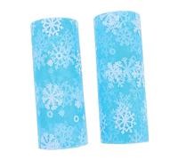 Homoyoyo 2 Rollos Tul Decorativo con de Brillantes para Navidad Malla de Organza para Envolver y Decorar Fiestas y Manualidades