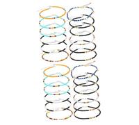 Homoyoyo 2 Series Tobillera De Cuentas De Color Joyas Para Mujeres Rosario Talón Tobilleras Para Mujer Tobillera De Playa Joyas De Pie Para Mujer Con Cuentas 12 Piezas*2