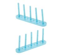 Homoyoyo 2 Soportes Magnéticos Con De Succión Para Carretes De Hilo Organizador De Hilo Para De Coser Soporte De Plástico Azul