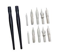 Homoyoyo 2 Soportes para de Cómic Kit de de Escritura y Dibujo con Puntas de Plástico y Metal para Creación de Líneas y Dibujo de Caricaturas
