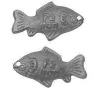 Homoyoyo 2 Unidades Pescado de Hierro para Cocinar Suplemento Natural de Hierro Herramienta Reutilizable Veganos y Mujeres Embarazadas en Cocción de Sopas Guisos y Recetas Acuosas