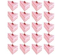 Homoyoyo 20 Cajas Triangulares para Golosinas Forma de Pastel de Papel Color Rosa Mil Capas para Fiestas y Cumpleaños Cajas para Dulces Decorativas y Ligeras Paquete de 20 Unidades