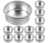Homoyoyo 20 Latas De Velas Vacías - Portavelas De Metal Para Hacer Velas De Té - Vasos Votivos Navideños Y De Hierro Para Manualidades Caseras