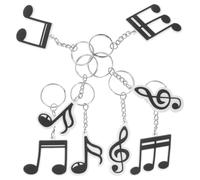 Homoyoyo 20 Llaveros Musicales de PVC Notas Musicales y Micrófono Colgantes Decorativos para Bolso Set de 4 Diseños X 5 Unidades Adecuado para Regalos de Amantes Música