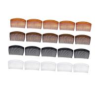 Homoyoyo 20 Peines Laterales de Plástico para Cabello, Estables y Portátiles, Accesorios de Belleza Femeninos