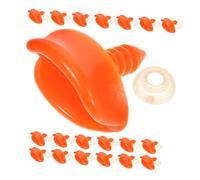 Homoyoyo 20 Piezas De Pico De Pato De Plástico De Bricolaje con Junta para Juguetes Rellenos Pico Reutilizable Animal Peluche Haciendo Pico De Pato Bocas De Pato Vívido